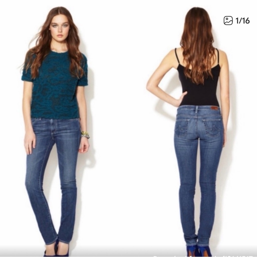NWT AG Premiere Skinny Straight Jeans